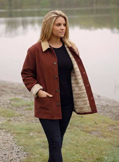 Mocha Barn Jacket Fleece Lined
