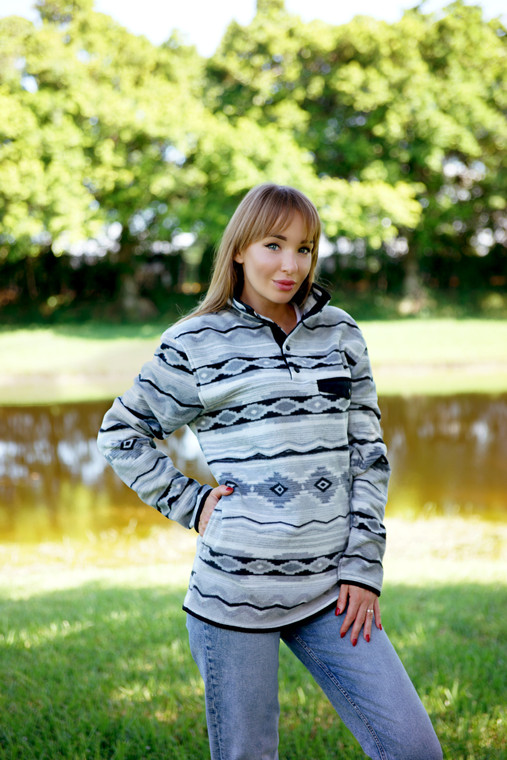cozy fleece pullover