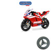Replacement Rear Wheel for Peg Perego Ducati Moto GP 12V Motorbike - ASGI0239N