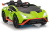 Kids 12v Green Drift Lamborghini Huracan STO V10 Ride-On Car