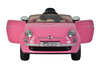 Girls Pink Official Fiat 500 12V Ride in Car with Remote Control