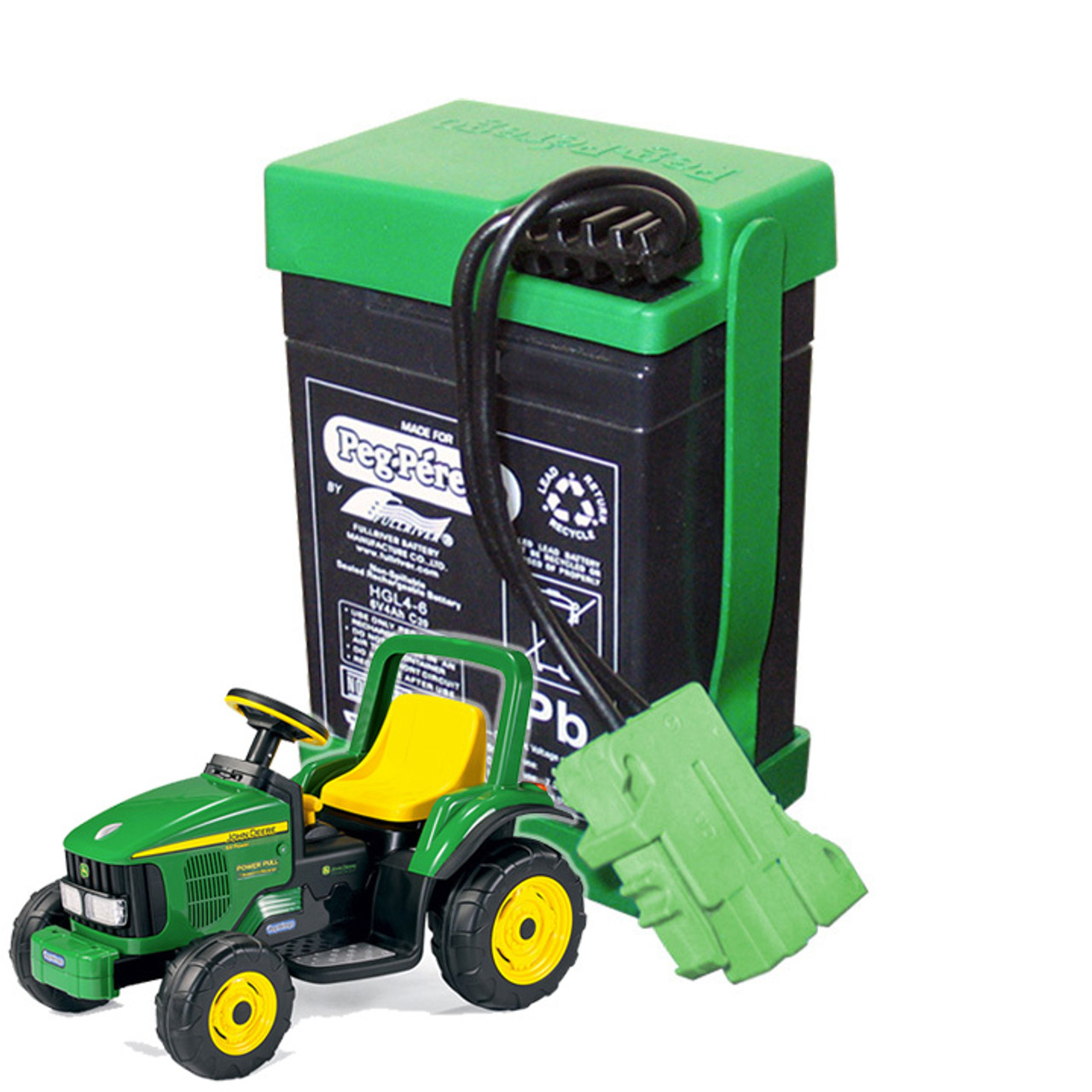 power wheels john deere tractor battery