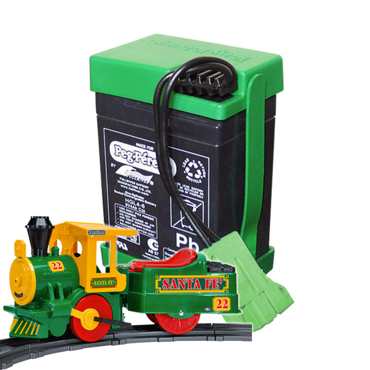 peg perego santa fe train battery