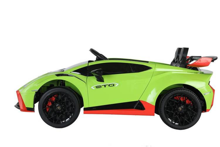 Kids 24v Green Drifting Lamborghini Huracan-STO Ride-On Car