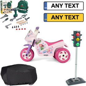 Kids 6v Pink Fairy Princess Ride on Trike & Role Play Bundle Kit Kids 6v Pink Fairy Princess Ride on Trike & Role Play Bundle Kit