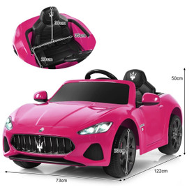 12V Girls Pink Licensed Authentic Maserati Ride On Sports Car 12V Girls Pink Licensed Authentic Maserati Ride On Sports Car