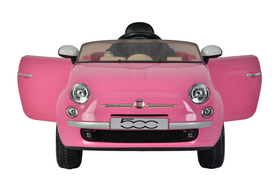 Girls Pink Official Fiat 500 12V Ride in Car with Remote Control Girls Pink Official Fiat 500 12V Ride in Car with Remote Control