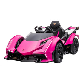 Official Pink Elite Version Lamborghini V12 Kids Ride-on Sports Car Official Pink Elite Version Lamborghini V12 Kids Ride-on Sports Car