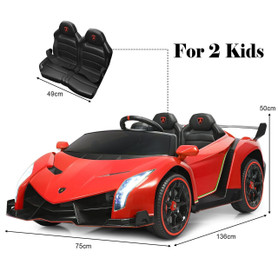 2 Seater Red Licensed Lamborghini  Ride in Sports Car for Kids 2 Seater Red Licensed Lamborghini  Ride in Sports Car for Kids