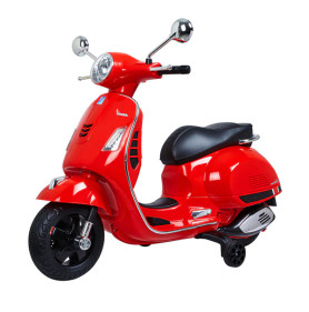 Kids Official Red New Shape Vespa 12V Sit on Moped Motorbike