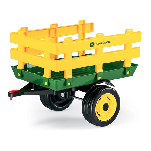 Kids John Deere Classic Farmyard Tractor Wheeled Trailer Kids John Deere Classic Farmyard Tractor Wheeled Trailer