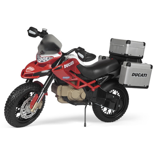 Peg Perego Ducati Enduro 12V Kids Electric Ride On Bike with Storage Peg Perego Ducati Enduro 12V Kids Electric Ride On Bike with Storage