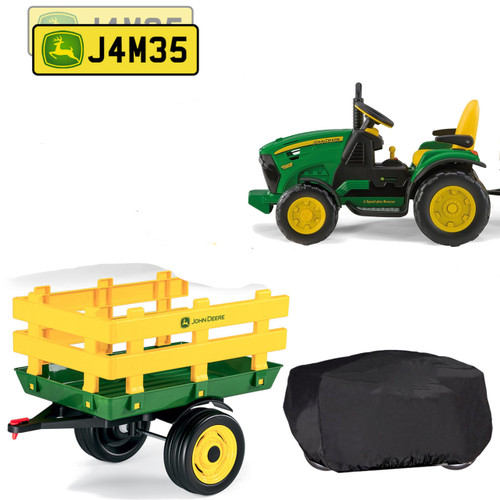 Kids John Deere 12V Groundforce Tractor Mega Accessory Bundle Kids John Deere 12V Groundforce Tractor Mega Accessory Bundle