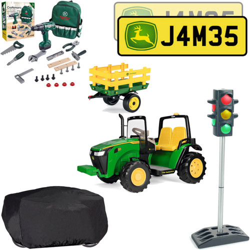 12v Licensed John Deere Dual-Force 2 Seat Ride on Tractor Role Play Bundle Kit 12v Licensed John Deere Dual-Force 2 Seat Ride on Tractor Role Play Bundle Kit