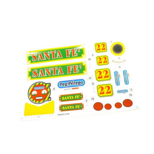 Replacement Sticker Decal Set for Peg Perego Santa Fe Ride on Train