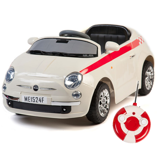 Fiat 500 Style 12v Kids Car with Parental Remote & Working Light Fiat 500 Style 12v Kids Car with Parental Remote & Working Light