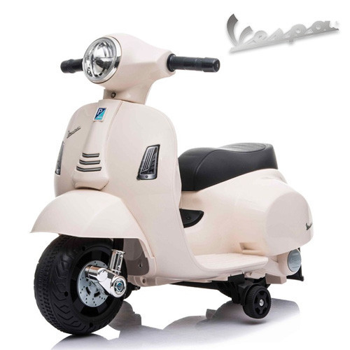Little Kids White 6v Ride on Official Vespa Motorbike Little Kids White 6v Ride on Official Vespa Motorbike