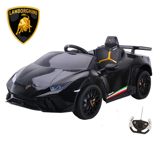 Kids 12v Official Black Lamborghini Huracan Electric Ride On Kids 12v Official Black Lamborghini Huracan Electric Ride On