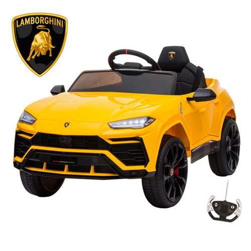 Official 12v Lamborghini Urus Ride-on SUV Yellow with Headlights & Sounds Official 12v Lamborghini Urus Ride-on SUV Yellow with Headlights & Sounds