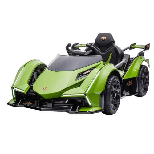 Child's Green Official Top Spec Lamborghini V12 Ride-In Car Child's Green Official Top Spec Lamborghini V12 Ride-In Car