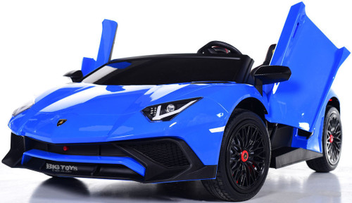 Kids Blue Super-Size 24v Lamborghini 2-Seat Ride-on Sports Car Kids Blue Super-Size 24v Lamborghini 2-Seat Ride-on Sports Car