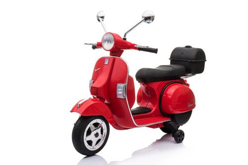 Kids Red Licensed Piaggio Vespa 12v Ride On Electric Moped Kids Red Licensed Piaggio Vespa 12v Ride On Electric Moped