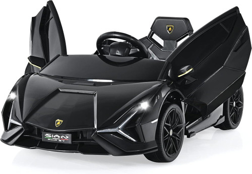 Black Official Lamborghini SIAN 12V Kids Battery Powered Supercar Black Official Lamborghini SIAN 12V Kids Battery Powered Supercar