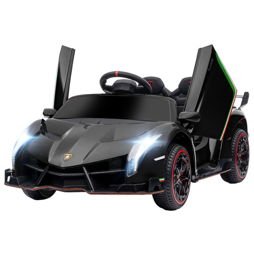 12v Kids Black Lamborghini Veneno Ride On Sports Car & Remote 12v Kids Black Lamborghini Veneno Ride On Sports Car & Remote