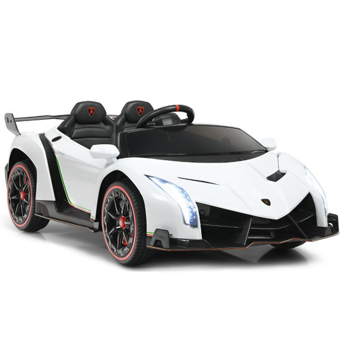 2 Seater White Licensed Lamborghini Ride On Sports Car for Kids 2 Seater White Licensed Lamborghini Ride On Sports Car for Kids