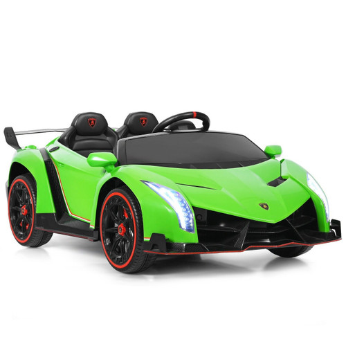 2 Seater Green Licensed Lamborghini Ride On Sports Car for Kids 2 Seater Green Licensed Lamborghini Ride On Sports Car for Kids