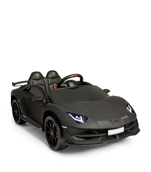 12v Kids Matte Black Lamborghini Aventador SVJ Wide Seat Car 12v Kids Matte Black Lamborghini Aventador SVJ Wide Seat Car