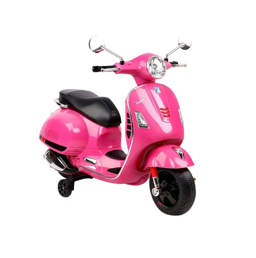 Girls Official Pink New Shape Vespa 12V Sit on Moped Motorbike Girls Official Pink New Shape Vespa 12V Sit on Moped Motorbike
