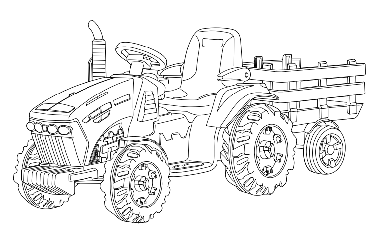 How to Build A Peg Perego John Deere Ground Force Tractor 12V Kids Ride On  - Along with a Full Parts List & Instructions - Italian Battery Toys