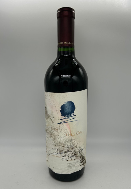 2006 Opus One - Label stained/wrinkled/falling off