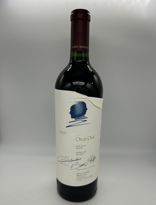 2007 Opus One - Label wrinkled/falling off