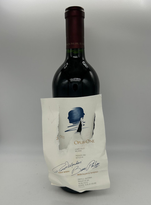 2011 Opus One - Label falling off