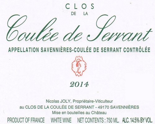 2017 Nicolas Joly Savennieres Les Vieux Clos