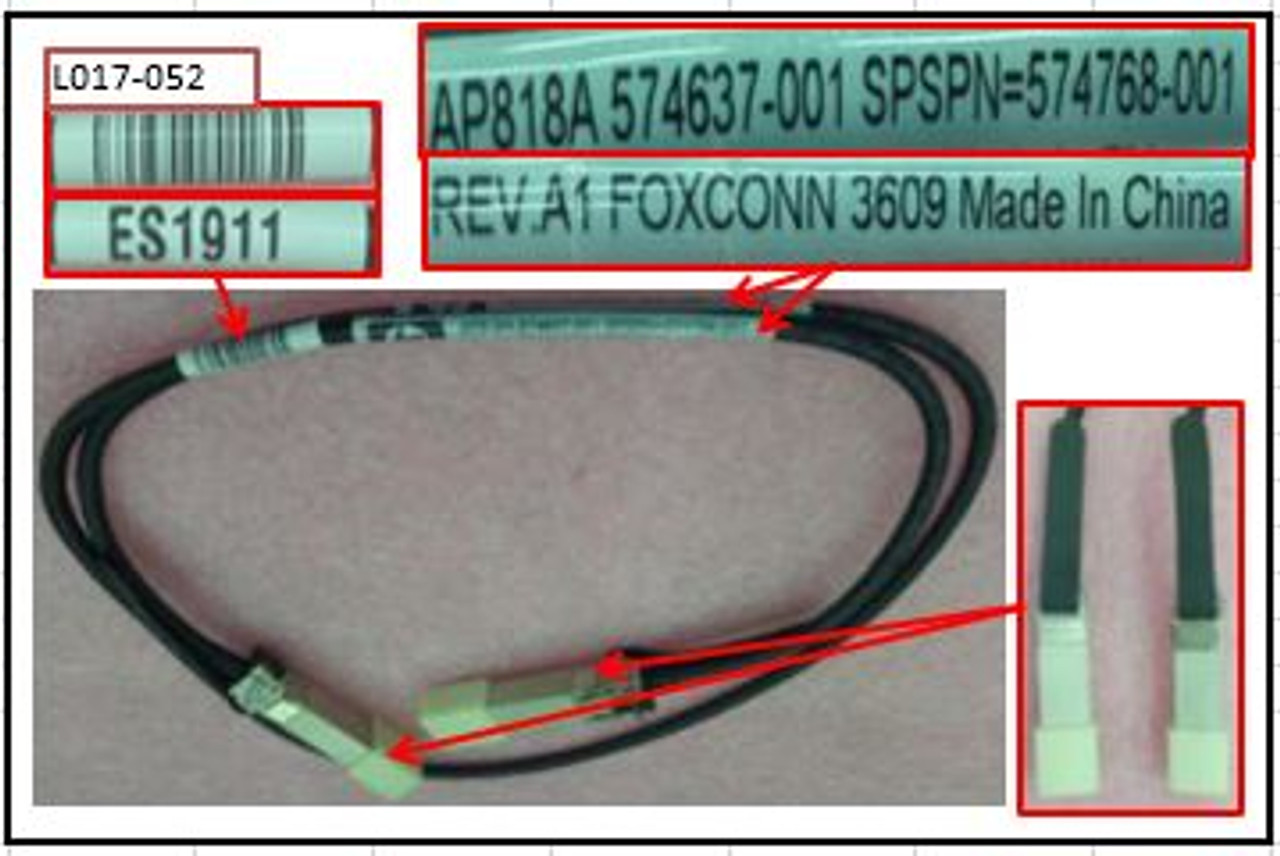 SPS-CA; 1M B-SERIES COPPER w Int SFP - 574768-001