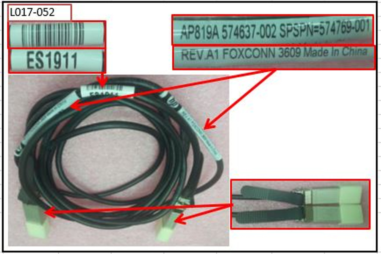 SPS-CA; 3M B-SERIES COPPER w Int SFP - 574769-001