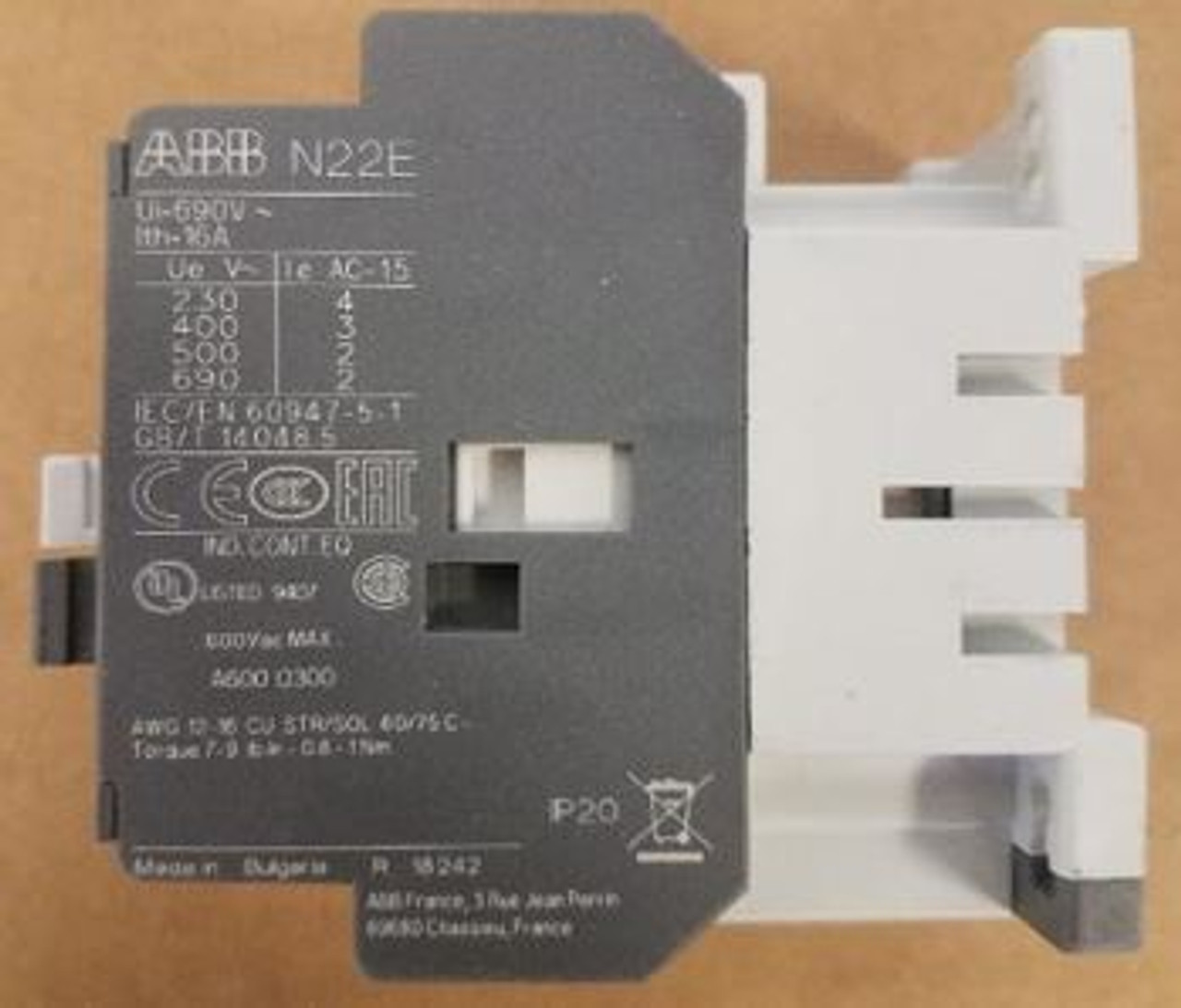 SPS-RELAY 4POLE 2NC 240VAC - 637118-001