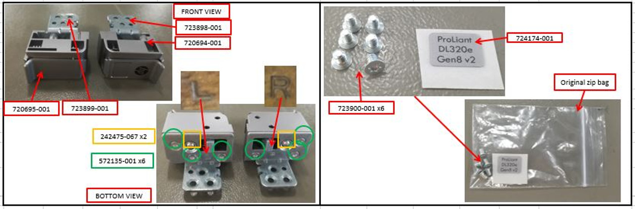 SPS-ASSY ENTRY RACK EAR - 725269-001