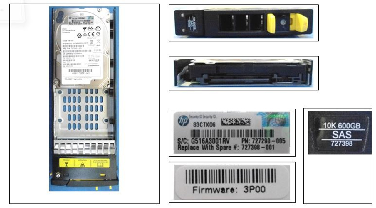 SPS-DRV 600GB SAS 10K SFF SS7000 SG - 727398-001