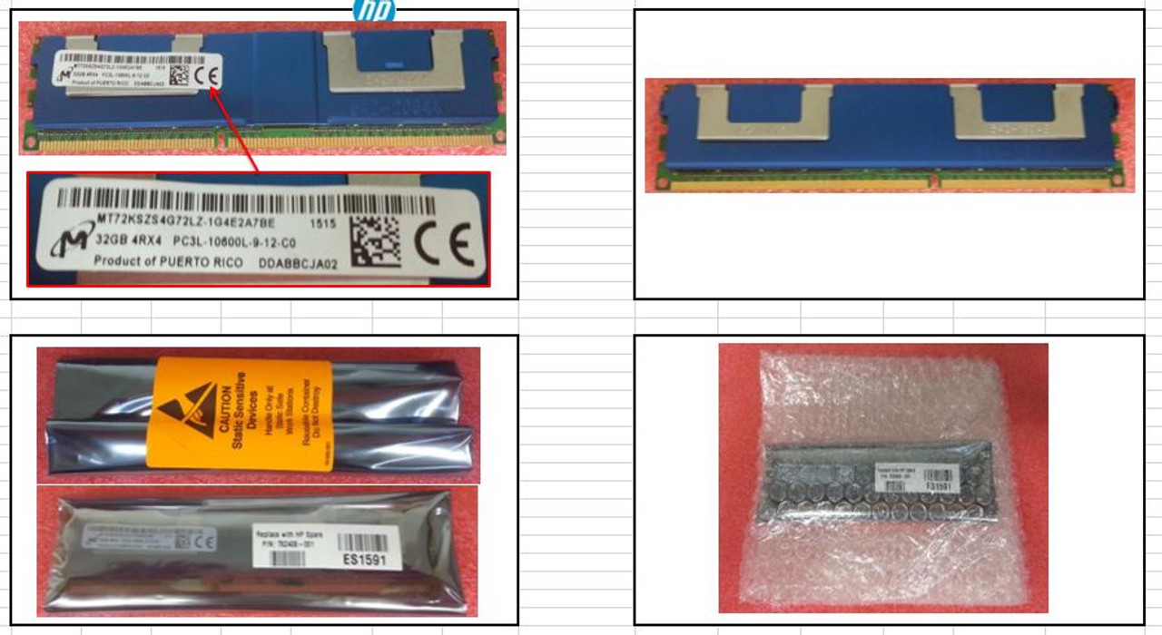 SPS-Memory DIMM;32GB; DDR3; CC or DC (M) - 782408-001