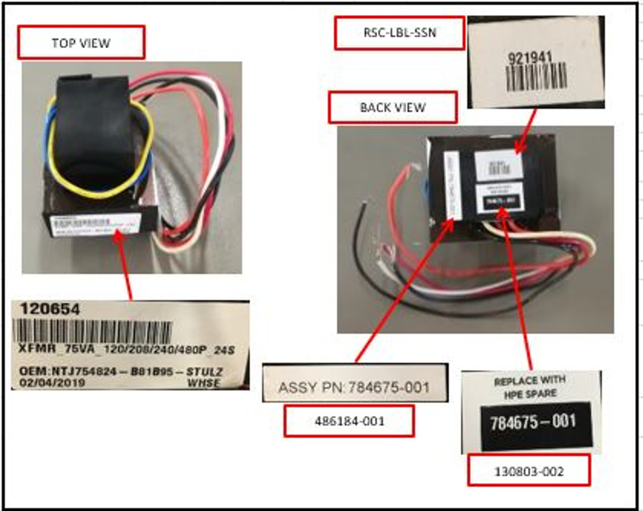 SPS-Transformer 120654 - 784675-001