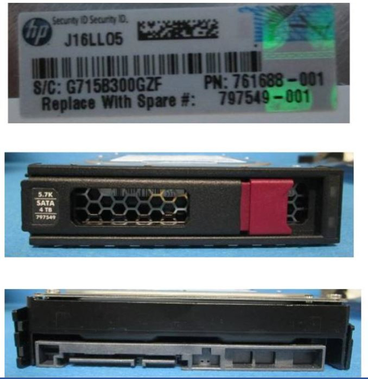 SPS-DRV HD 4TB 6G 5.7K 3.5 SATA LP - 797549-001