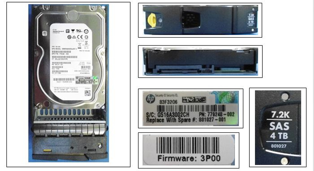 SPS-DRV 4TB HDD SAS NL LFF SS7000 SG - 801027-001
