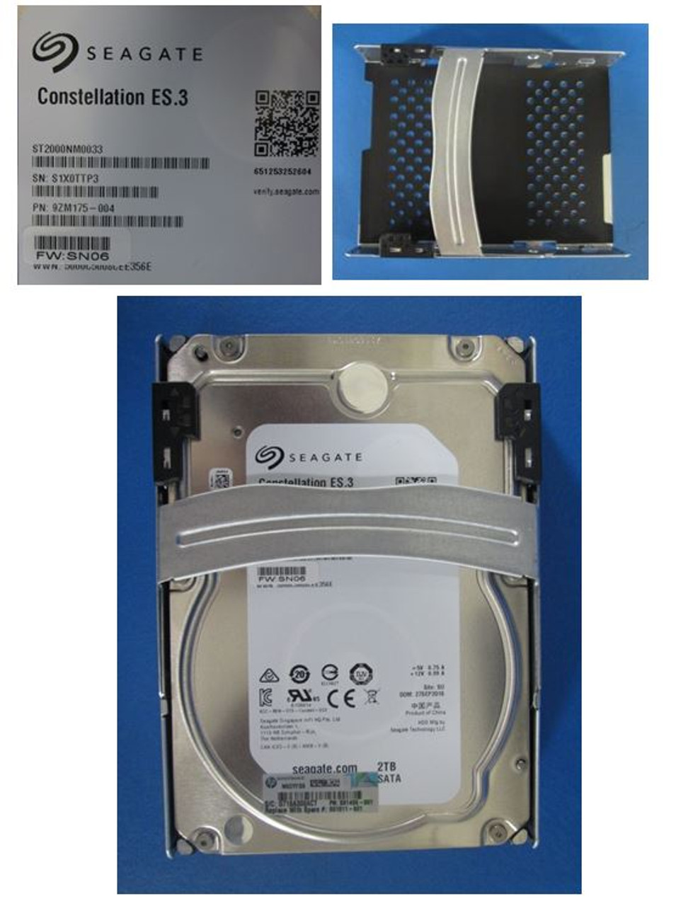 HP 2TB 7200RPM LFF 6G SATA QR HDD - 801811-001