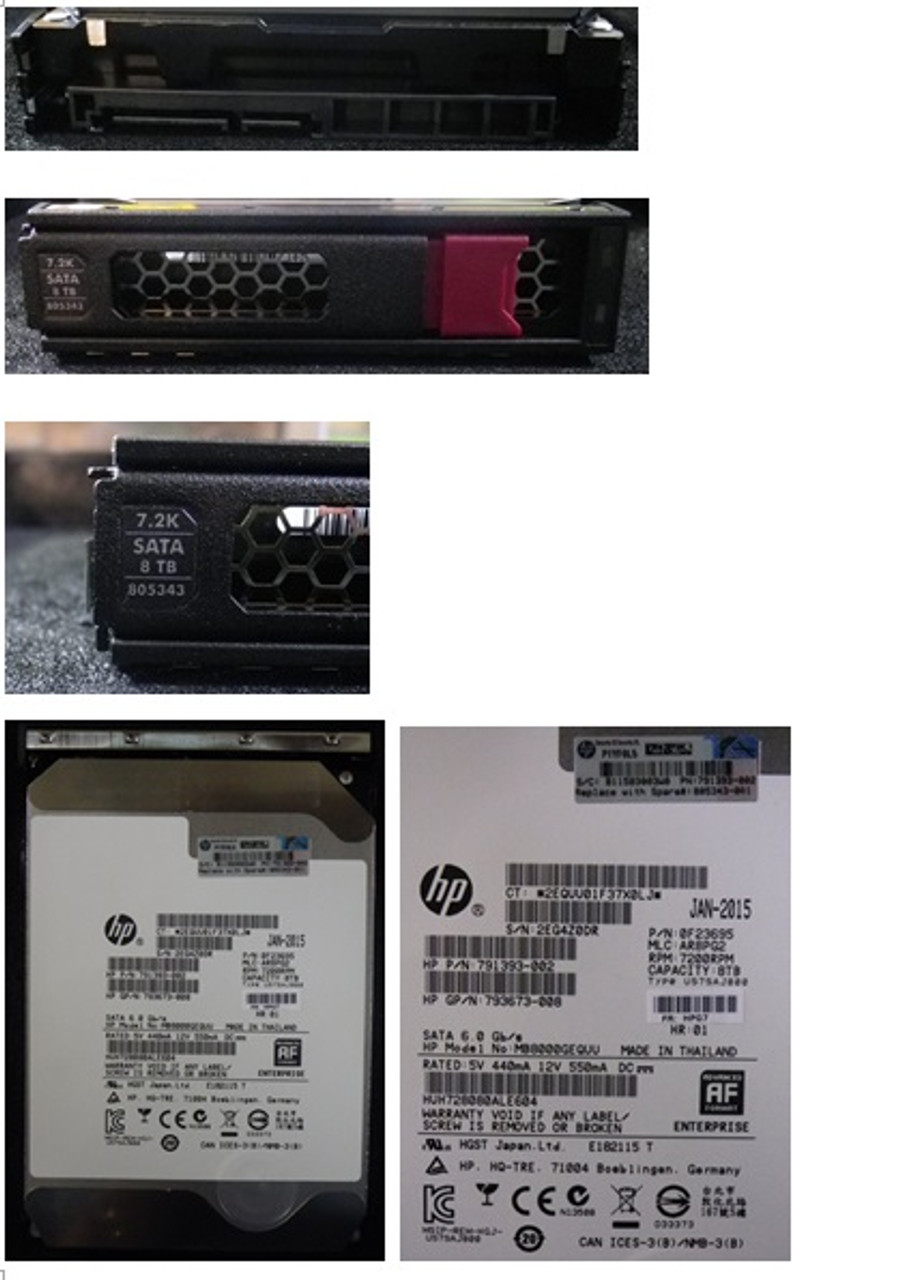 SPS-DRV HDD 8TB 6G 7.2k 3.5 SATA MDL LP - 805343-001