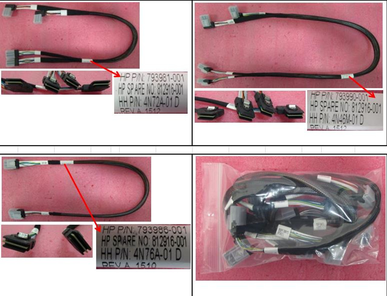 SPS-Cable Kit: mSAS-HD BP (B1/B3) - 812916-001