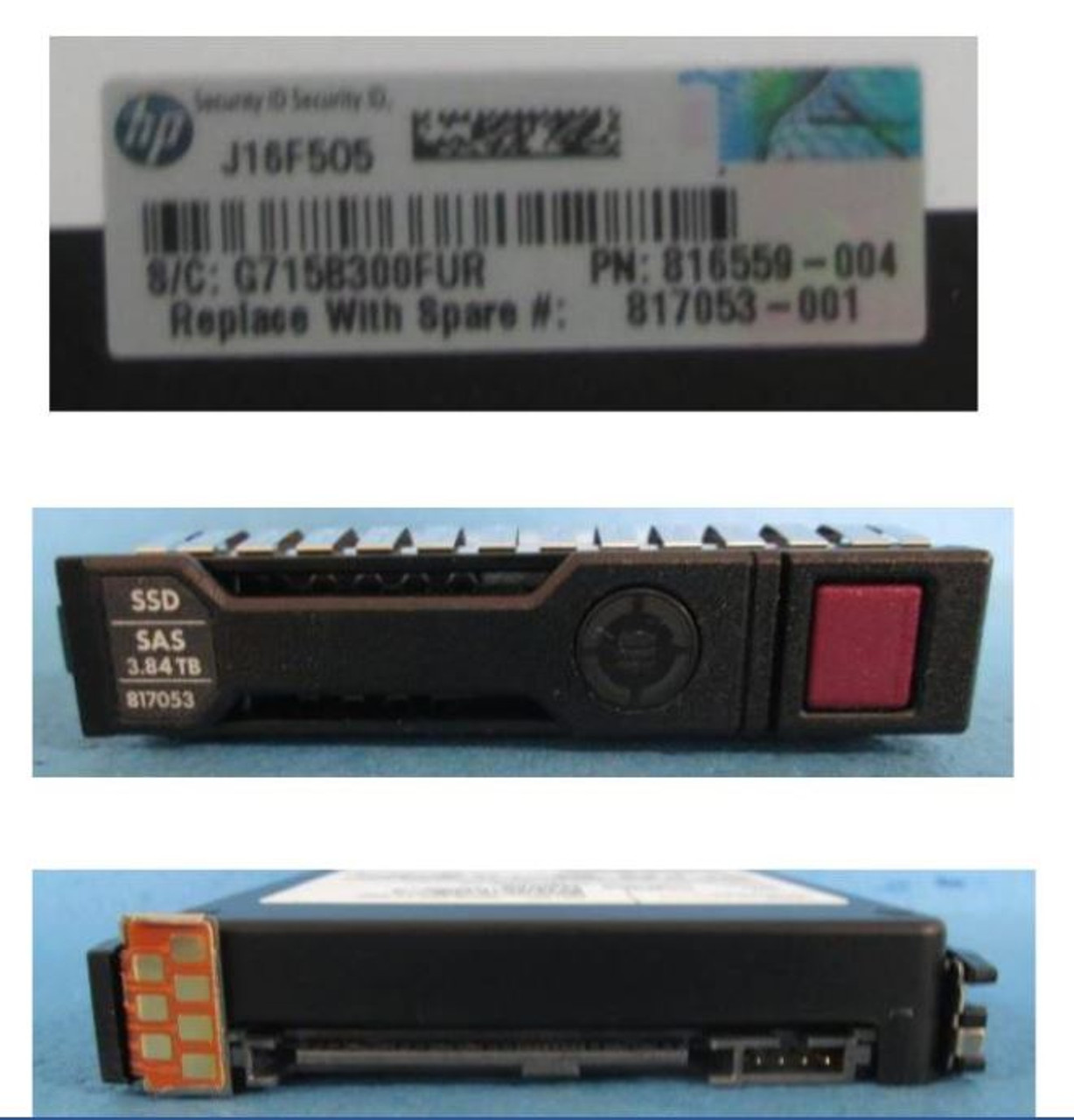 SPS-DRV SSD 3.84TB 12G 2.5 SAS RI PLP SC - 817053-001